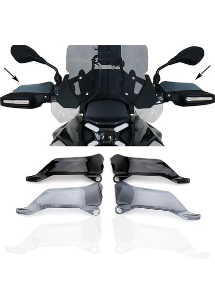 Motosiklet Aksesuarları Handguard El Kalkanı Koruyucu Bmw R 1300GS R1300 Gs R1300GS 2023 2024 Smoky (Yurt Dışından) modelleri