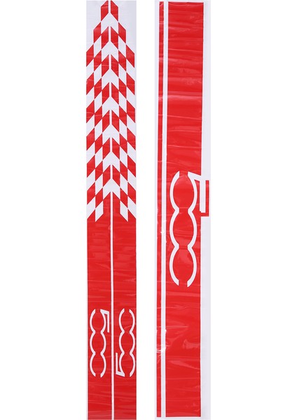 1 Set Araba Kaputu Kaput Çıkartmaları Vücut Kapı Yan Etek Çizgileri Fiat Için Çıkartma 500 Otomatik Dekorasyon Vinil Film Kırmızı (Yurt Dışından)