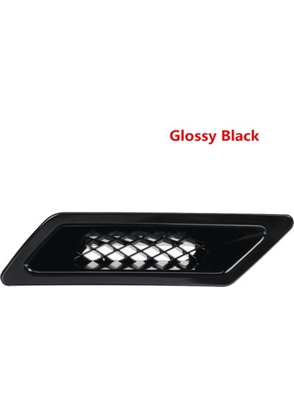 2x Parlak Siyah Evrensel Araba Ön Tampon Kaput Havalandırma Havalandırma Havalı Hava Dekorasyonu Honda Civic Audi-A4 B8 Golf BMW-E90 E80 E82 (Yurt Dışından) fiyatları