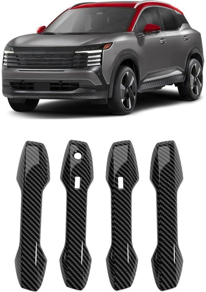 Dış Kapı Kolu Dekoratif Kapak Nissan Kicks Için Tutamak Için Özel Yama 2025 Karbon Fiber Desen (Yurt Dışından) indirimleri