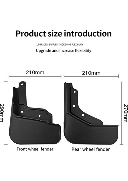 Polestar 2 Çamurlu Çamur Fleps 2 Çamurluk Çamurluk Çamur Koruma Flep Splash Flaps Aksesuarlar (Yurt Dışından) fırsatları