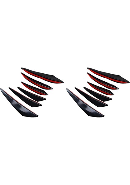 Evrensel Pvc Araba Ön Tampon Dudak Koruyucu Arka Difüzör Otomatik Spoiler Ayırtıcı Kanat Koruma Koruma 12 Pcs (Yurt Dışından) fiyatları
