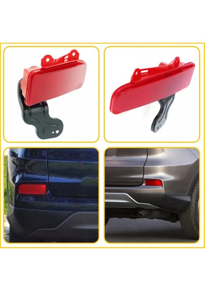 1 Çift Arka Tampon Reflektör Lambası Kapağı Bölme Arka Tampon Reflektörü 33505-T1W-A01 Honda Crv 2015-2016 Için 335555-T1W-A01 (Yurt Dışından)
