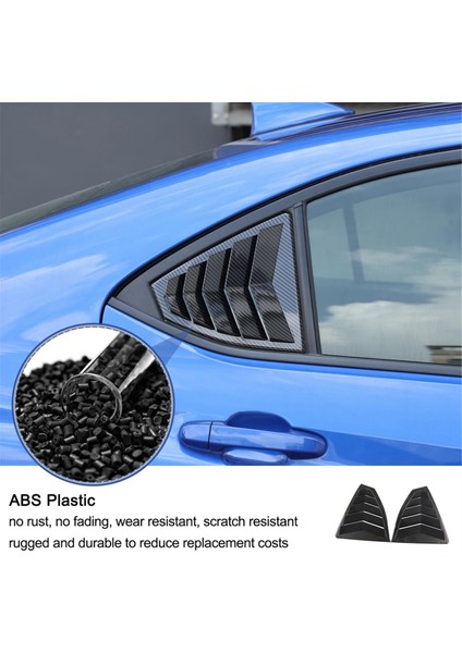 Subaru Wrx 2022 2023 2024 Arka Yan Pencere Kançuklu Kartılar Hava Havalandırma Kepçe Tonları Kapak (Yurt Dışından) fırsatları