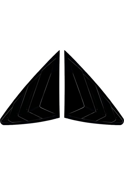 Araba Arka Üçgen Pencere Panjur Panjurları Panjurlar Mercedes-Benz Glc Coupe Için Kapak Kaplama C254 2024+ Amg Parlak Siyah (Yurt Dışından)