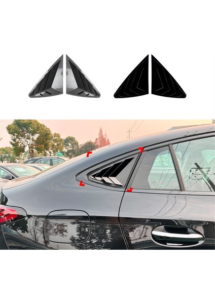 Araba Arka Üçgen Pencere Panjur Panjurları Panjurlar Mercedes-Benz Glc Coupe Için Kapak Kaplama C254 2024+ Amg Parlak Siyah (Yurt Dışından) modelleri