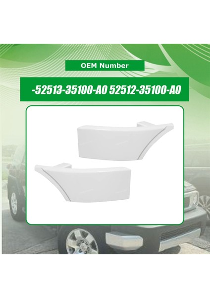 Sol Ön Alt Tampon Dolgu Plakası 52513-35100-A0 Toyota Fj Cruiser 2007-2014 Fender Köşe Trim Kapağı 5251335100 (Yurt Dışından) indirimleri