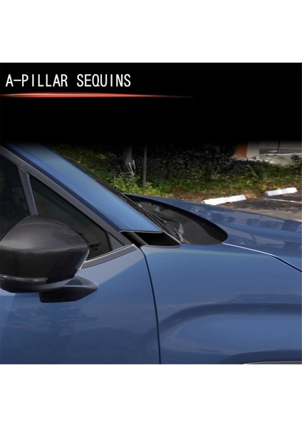 Araba Bir Sütun Döşeme Kapağı Kapı Dış Sütun Garnit Trim Panel Subaru Forester 2025 Araba Trim Aksesuarları Parlak Siyah (Yurt Dışından) fiyatları