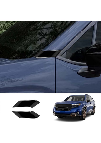 Araba Bir Sütun Döşeme Kapağı Kapı Dış Sütun Garnit Trim Panel Subaru Forester 2025 Araba Trim Aksesuarları Parlak Siyah (Yurt Dışından) indirimleri