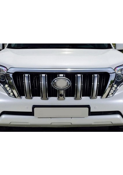 Ön Tampon Izgara Şeritleri Toyota Land Cruiser 150 Prado LC150 FJ150 2014-2017 Chrome Için Tampon Koruyucu Kaplamalar (Yurt Dışından) indirimleri