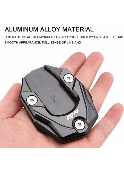 Yamaha FJR1300 Fjr 1300 2001-2019 Yan Stand Plakası Uzatma Pedi Siyah Için Motosiklet Kickstand Pad (Yurt Dışından) modelleri