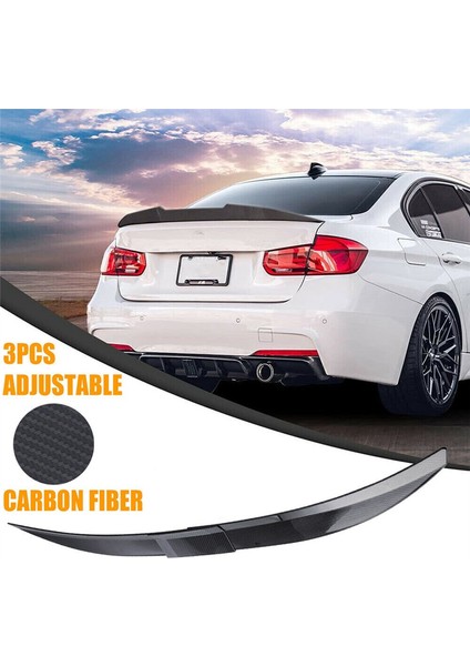 Evrensel Araba Spoyleri, Ayarlanabilir Arka Gövde Spoyleri Dudak Çatı Kuyruk Kanat Aksesuarları, Karbon Fiber (Yurt Dışından) fiyatları