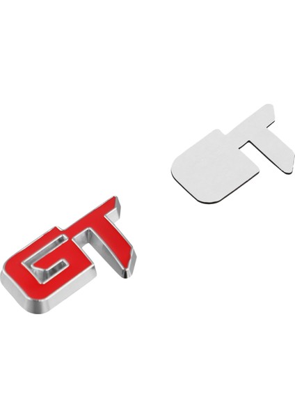 3D Gt Logo Araba Sticker Moda Araba Dekor Etiketi Ford Mustang Focus 2 3 Fiesta Ranger Mondeo Mk2 Kırmızı+Gümüş (Yurt Dışından) fiyatları