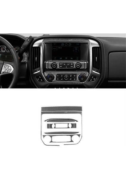 Chevy Için Karbon Fiber Silverado Gmc Sırrra 1500 2014-2018 Lhd Merkez Konsolu Ac Panel Kapak Trim Iç Aksesuarlar (Yurt Dışından) fırsatları
