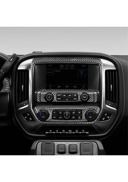 Chevy Için Karbon Fiber Silverado Gmc Sırrra 1500 2014-2018 Lhd Merkez Konsolu Ac Panel Kapak Trim Iç Aksesuarlar (Yurt Dışından) indirimleri