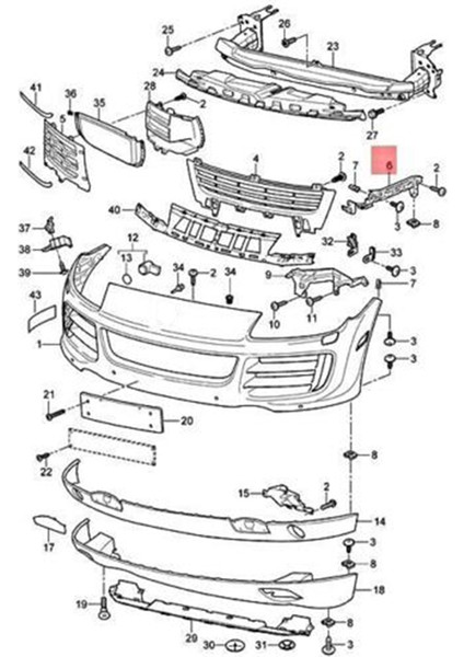 955504910 95550501010 2pcs Ön Tampon Kılavuzu Rayı Sağ Solda Porsche Cayenne 2008 2009 2010 (Yurt Dışından) indirimleri