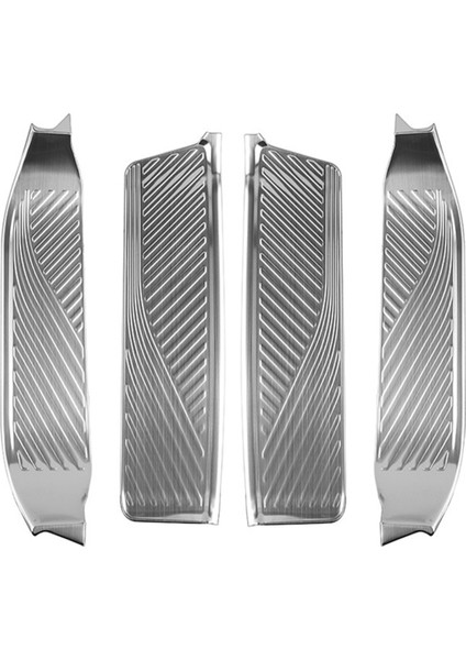 Toyota Alphard/vellfire Için 40 Serisi 2023+ Araba Dış Kapı Eşik Scuff Plaka Muhafızları Kapak Döşeme Paslanmaz Çelik Gümüş (Yurt Dışından)