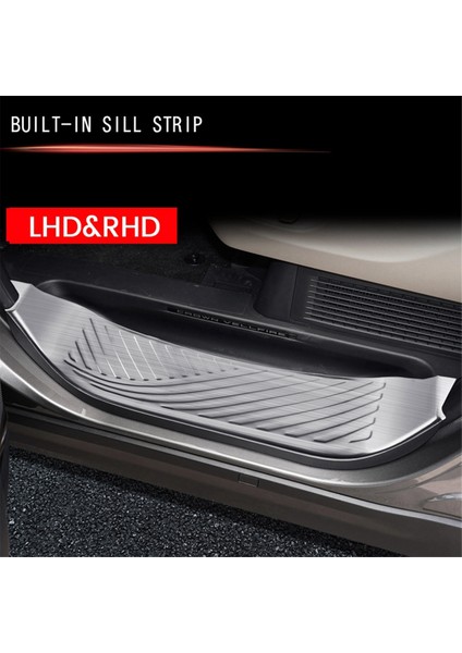 Toyota Alphard/vellfire Için 40 Serisi 2023+ Araba Dış Kapı Eşik Scuff Plaka Muhafızları Kapak Döşeme Paslanmaz Çelik Gümüş (Yurt Dışından) modelleri