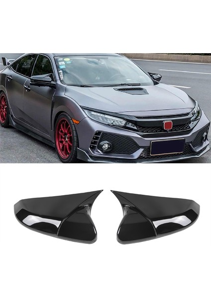 Honda Civic 10TH 2016 2017 2018 2019 2020 Aksesuarları, 2pcs Siyah (Yurt Dışından) fiyatları