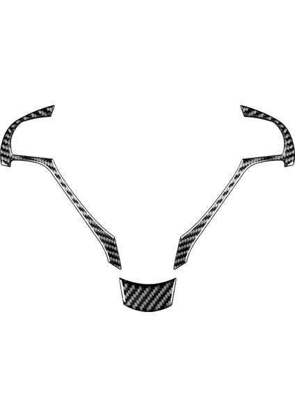 Acura Tl 2009-2014 Için Karbon Fiber Direksiyon Çarkı Çerçevesi Kapak Kapağı Iç Aksesuarları (Yurt Dışından)