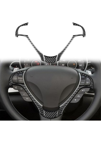 Acura Tl 2009-2014 Için Karbon Fiber Direksiyon Çarkı Çerçevesi Kapak Kapağı Iç Aksesuarları (Yurt Dışından) fırsatları