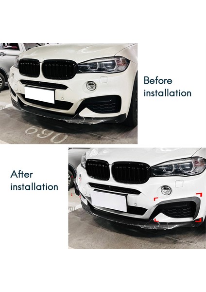Araba Ön Tampon Ayırıcı Spoiler Trim Sis Fg Fog For Bmw X6 F16 2015-2019 M Spor Araba Dekorasyon Parçaları, Bir (Yurt Dışından) fırsatları