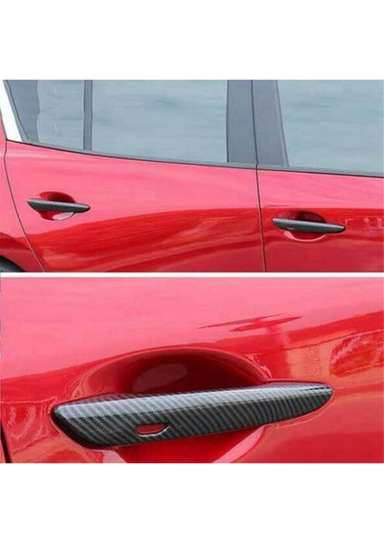 Mazda Için CX30 Cx-30 2020 2021 Karbon Fiber Araba Kapı Tutucu Koruyucu Koruyucu ve Kapı Kolu Dış Kase Trim Kapağı (Yurt Dışından) indirimleri