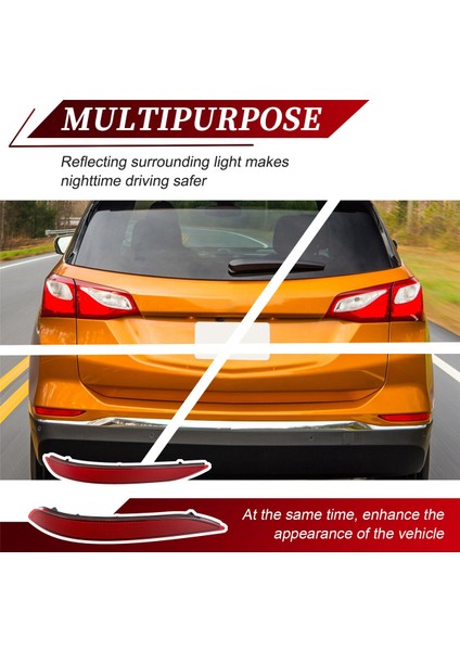 Chevrolet Equinox 2018-2023 Için 1 Çift Arka Tampon Reflektörü 84306359 84306358 Chevrolet Parçaları (Yurt Dışından) indirimleri