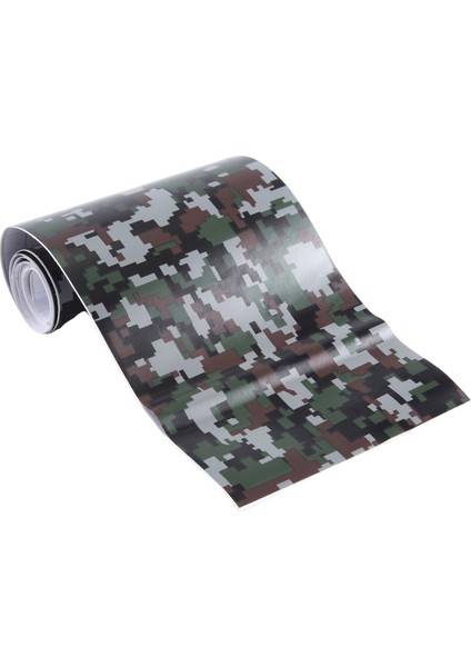 1 Rulo Camo Araba Sticker Karbon Fiber Motosiklet Pvc Vinil Ordu Sticker Camo Woodland Kamuflaj Etiketi Siyah Dijital Kamuflaj 152X10CM (Yurt Dışından) fiyatları