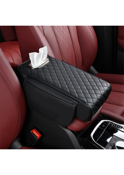 Araç Kol Dayama Kapağı Pu Deri Doku Depolama Belleği Köpük Yükseklik Pedi Otomatik Merkez Kol Dayama Koruyucu Yastık Destek (Yurt Dışından) fırsatları