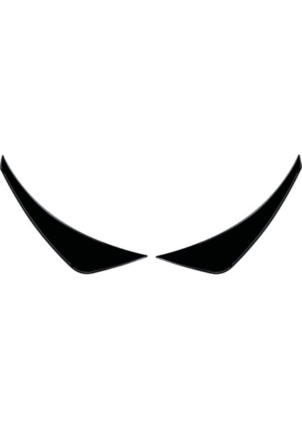 Araba Ön Tampon Yan Ayırıcı Spoiler Sis Lambası Yan Spoiler Trim Için Mazda Miata Mx-5 Nd 2016+ Parlak Siyah (Yurt Dışından)