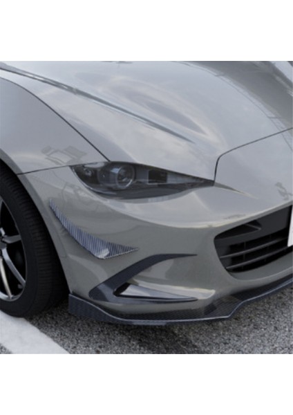 Araba Ön Tampon Yan Ayırıcı Spoiler Sis Lambası Yan Spoiler Trim Için Mazda Miata Mx-5 Nd 2016+ Parlak Siyah (Yurt Dışından) indirimleri
