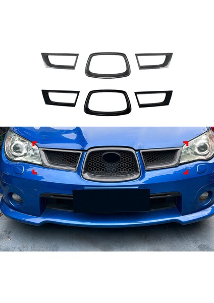 Subaru Impreza Wrx Stı 2006-2007 Için Araba Izgarası Ön Kaput Izgara Yarış Tamponu Izgara Dış Aksesuarları (Yurt Dışından) fiyatları