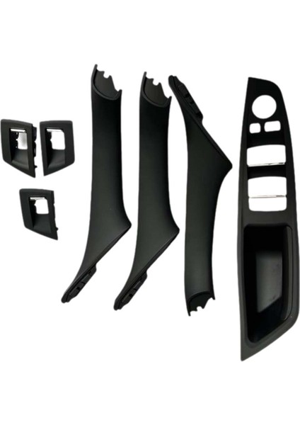 Araba Iç Kapı Paneli Tutar Çekme Trim Seti 51417225873 Bmw 5 Serisi F10-2016 Iç Kolçak Handalı (Yurt Dışından)