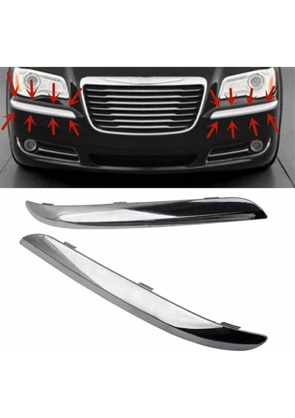 Chrysler Için Krom Ön Tampon Kalıp Trim 300 Accent 2011-2014 Ön Tampon Trim Şeridi Sağ 68127940AB (Yurt Dışından) fiyatları