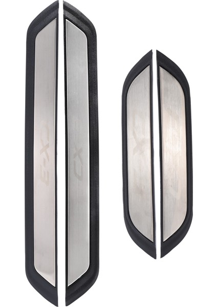 Mazda Cx-3 Cx3 Için 2017 2018 Araba Scuff Plaka Kapısı Dış Dış Dış Döşeme Trim Hoş Geldiniz (Yurt Dışından)