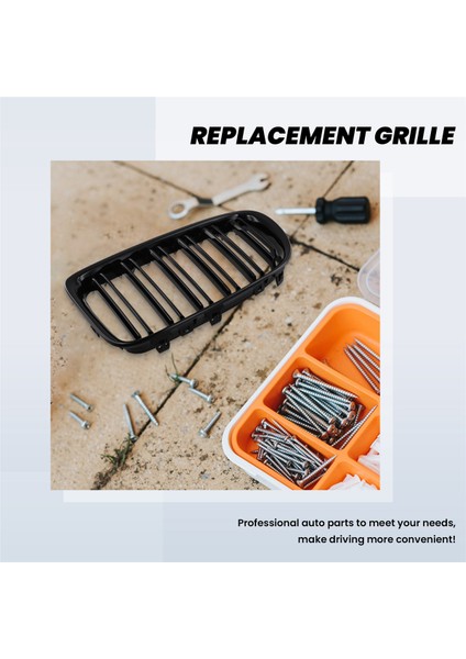 Parlak Siyah Ön Tampon Çift Çabuk Ön Böbrek Grill Grille For-Bmw X1 Serisi E84 Sdrıve Xdrıve 2009-2015 (Yurt Dışından) modelleri