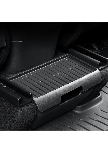 Tesla Model Y Ardıç Için Koltuk Depolama Tepsisi Çöp Kutusu Altında Kayma Önleyici Kapaklı Araba Arka Koltuk Saklama Kutusu (Yurt Dışından) modelleri