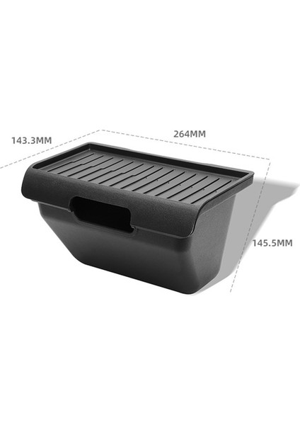 Tesla Model Y Ardıç Için Koltuk Depolama Tepsisi Çöp Kutusu Altında Kayma Önleyici Kapaklı Araba Arka Koltuk Saklama Kutusu (Yurt Dışından) fırsatları