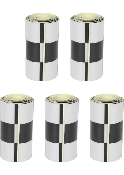 5x 3 Inç Siyah/beyaz Damalı Çıkartılı Teyp Araba Motosiklet Bisiklet Tank Sticker (Yurt Dışından)