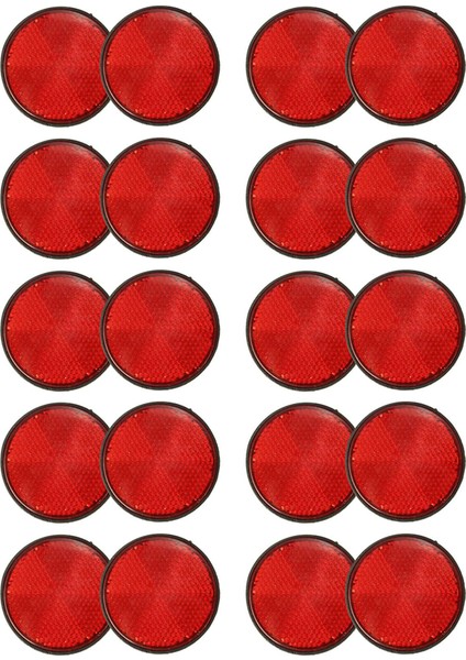 20PCS Yuvarlak Kırmızı Reflektör Motosiklet Atv Için Evrensel 5.6x0.8cm (Yurt Dışından)