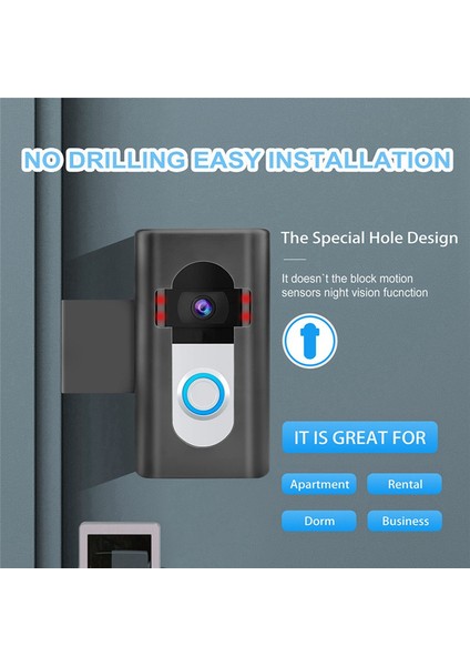 Video Kapı Zili Hırsızlığı Önleyici Kapı Zili Yükseltme Hırsızlığı Önleyici Video Kapı Zili Braketi Tatbikat Içermeyen Montaj Braketi (Yurt Dışından) fiyatları