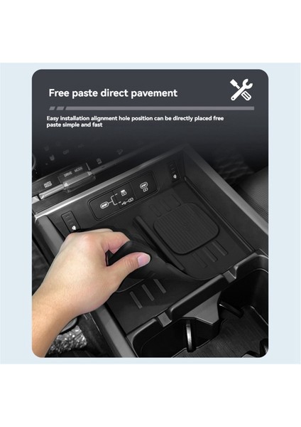 Hyundai Santa Fe 2024+ Için Araba Kablosuz Şarj Pedi Silikon Koruma Mat (Yurt Dışından) modelleri