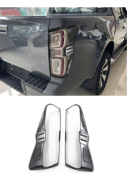 Isuzu D-Max Dmax 2021 2022 2023 Abs Karbon Fiber Arka Işık Kapağı Trim Tail Işık Lamba Çerçevesi Aksesuarları (Yurt Dışından) fiyatları