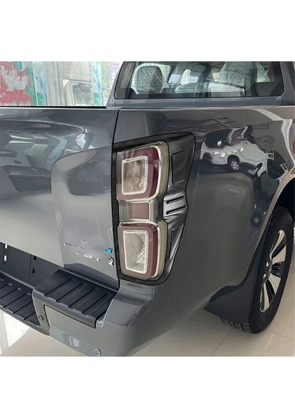 Isuzu D-Max Dmax 2021 2022 2023 Abs Karbon Fiber Arka Işık Kapağı Trim Tail Işık Lamba Çerçevesi Aksesuarları (Yurt Dışından) indirimleri
