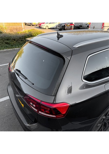 Araba Arka Cam Yan Spoiler Kanardlar Vw Passat B8 B8 B8.5 Arka Ön Cam Yan Kanat Çıkartması Karbon Fiber (Yurt Dışından) indirimleri