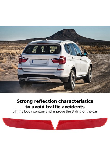 1 Çift Yeni Yüksek Kaliteli Araba Arka Tampon Yan Işık Reflektörü 63257352209 63257352210 Bmw X3 F25 Lcı 2013-2017 (Yurt Dışından) indirimleri