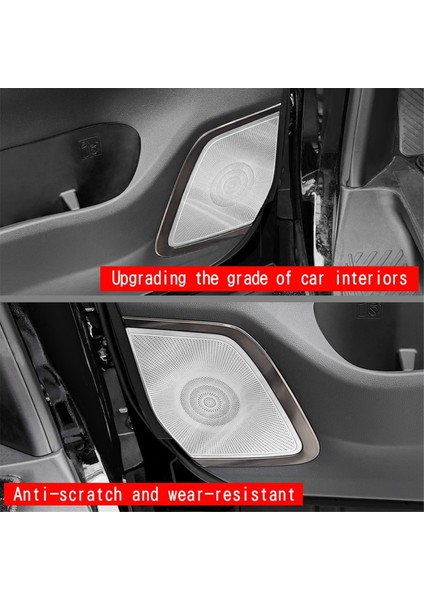 Toyota Alphard Vellfire 40 Serisi 2023+ Lhd Için Araba Paslanmaz Çelik Ön Kapı Hoparlör Kapağı Iç Aksesuarlar (Yurt Dışından) indirimleri