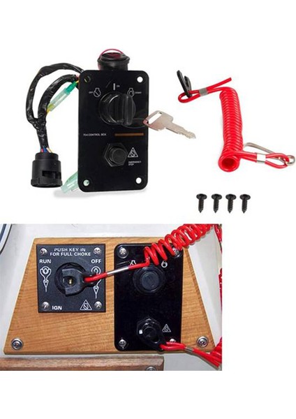 Dıştan Takma Tek Kontrol Anahtar Paneli DC12V Motor Anahtar Paneli 704-82570-12-00 Yamaha Için 704-82570-08 (Yurt Dışından) fiyatları