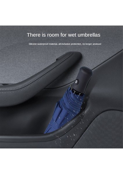 Tesla Model 3 Için Highland 2024 Kapı Depolama Kutusu Kapı Kolu Koltuk Tepsisi Saklama Kutusu Silikon Kapak, Arka (Yurt Dışından) modelleri